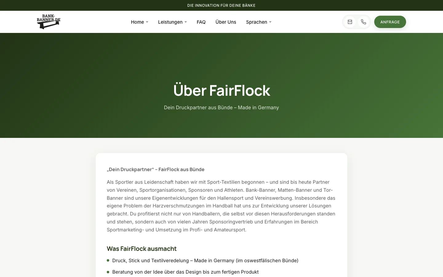 Über-Uns-Seite FairFlock auf bank-banner.de
