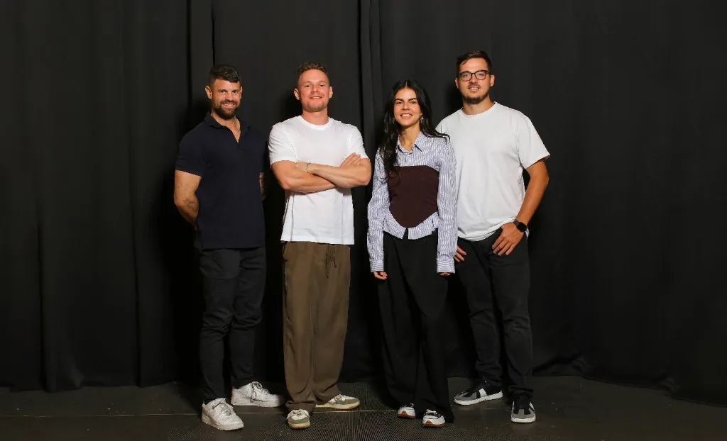 Das Rocketory Team: Klaus, Nicolas, Giuliana und Artem